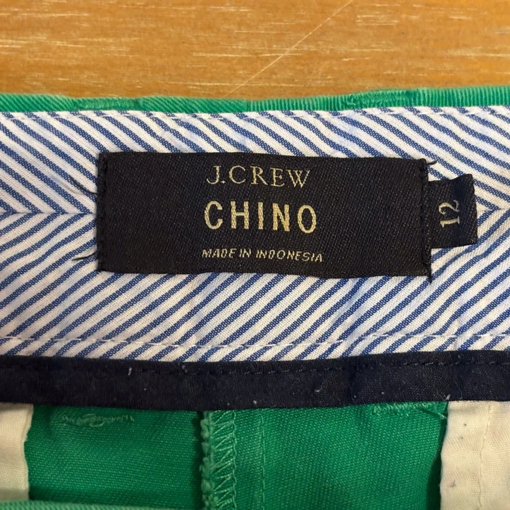 J. Crew Green Chino Women's Shorts‎ size 12